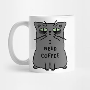 Russian blue cat breed - I need coffee Mug